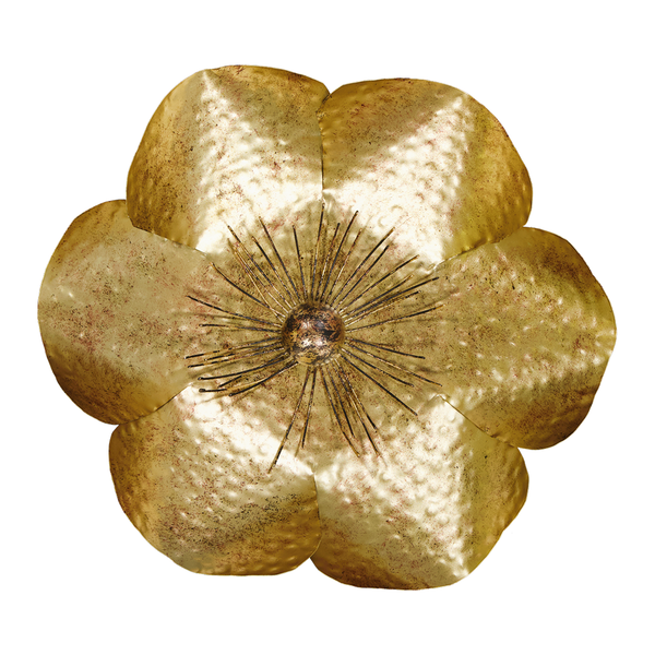 Metal Flower Wall Decor - Large (7808-EM0578-BX)