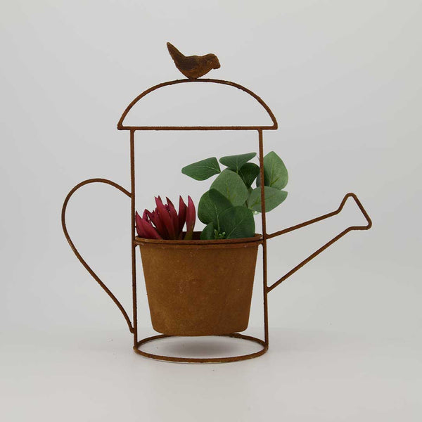 Metal Pot With Watering Can Stand (7341-EM1461-00)