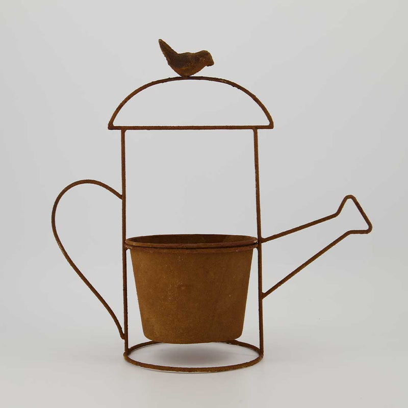 Metal Pot With Watering Can Stand (7341-EM1461-00)
