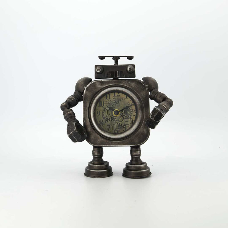 Metal Robot Table Clock (7196-HM8533-CK)