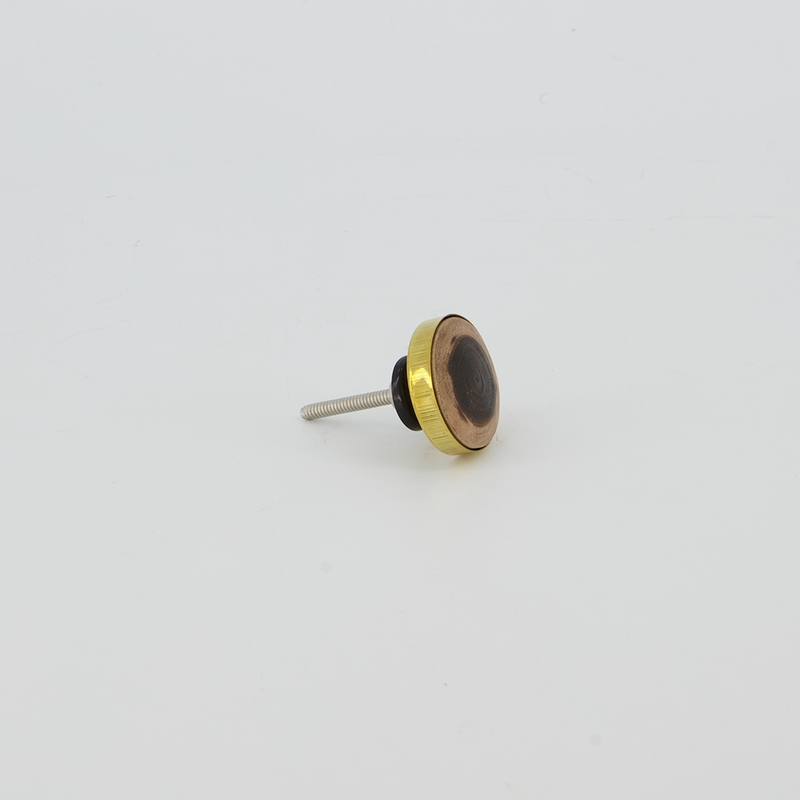 Metal and Wood Door Knob - Small (4156-AM8114-00)