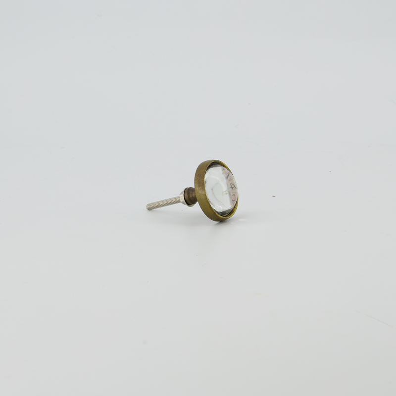 Metal & Glass Door Knob - Clock Face (4156-HM9640-00)