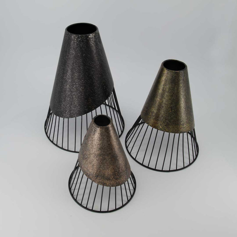 Ninian Cone Table Decor - Set Of 3 (7321-EM1921-BX)