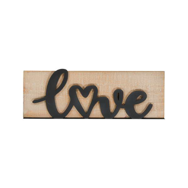 "Love" Metal & Wooden Decor (7808-EM0587-00)