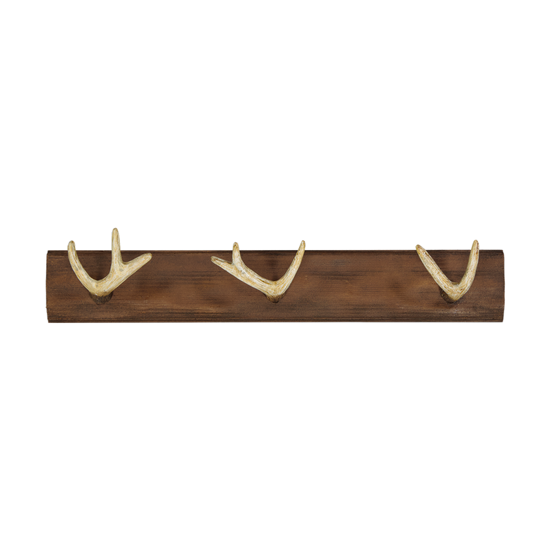 Norman Wall Coat Rack With 3 Resin Hooks (9044-GM4482-00)