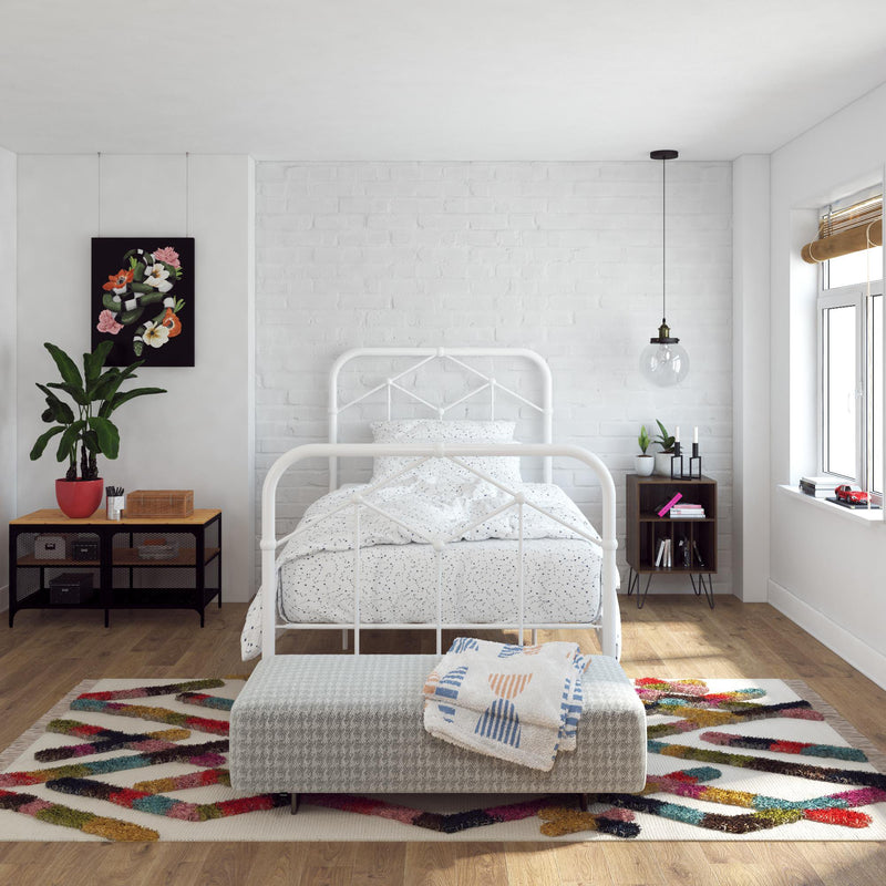 Dorel - Novo Farmhouse Twin Metal Bed (4368119N)