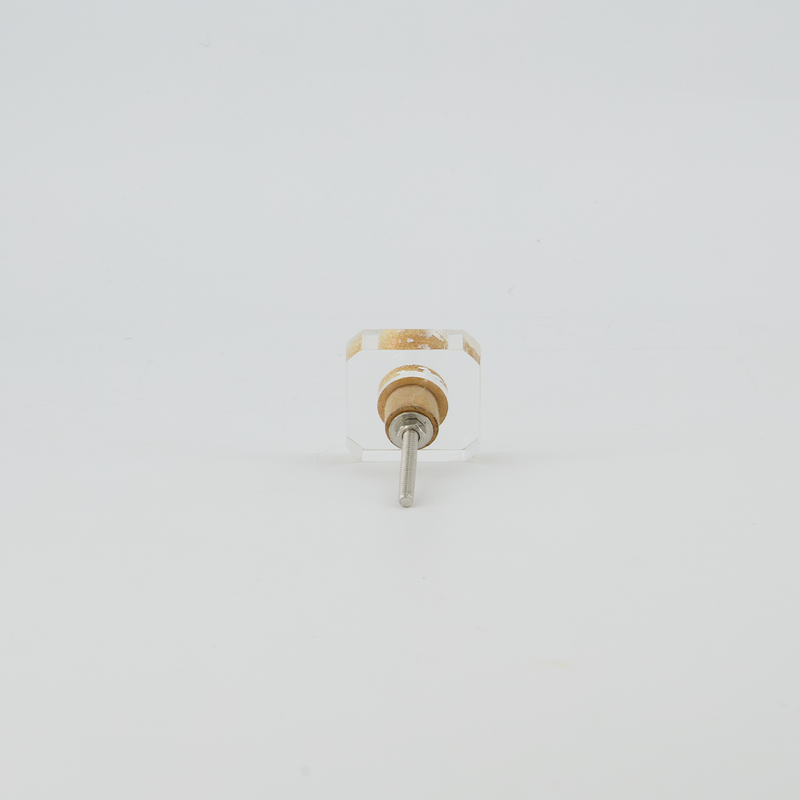 Octagon Acrylic Glass Door Knob (4156-EM1974-00)