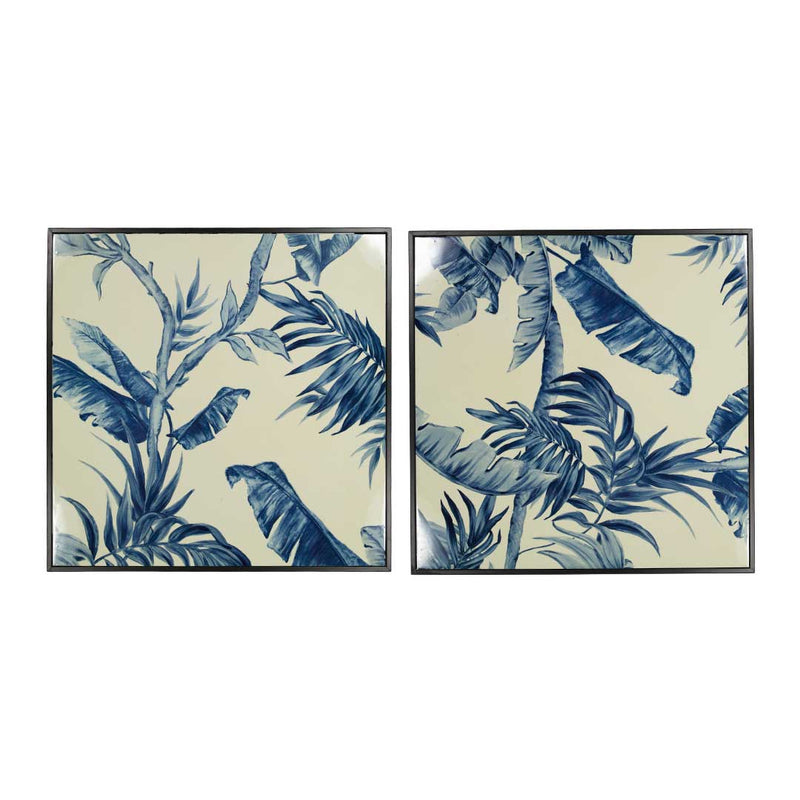 Otte Tropical Leaves Wooden & Metal - Set of 2 (7168-GM3864-S2)