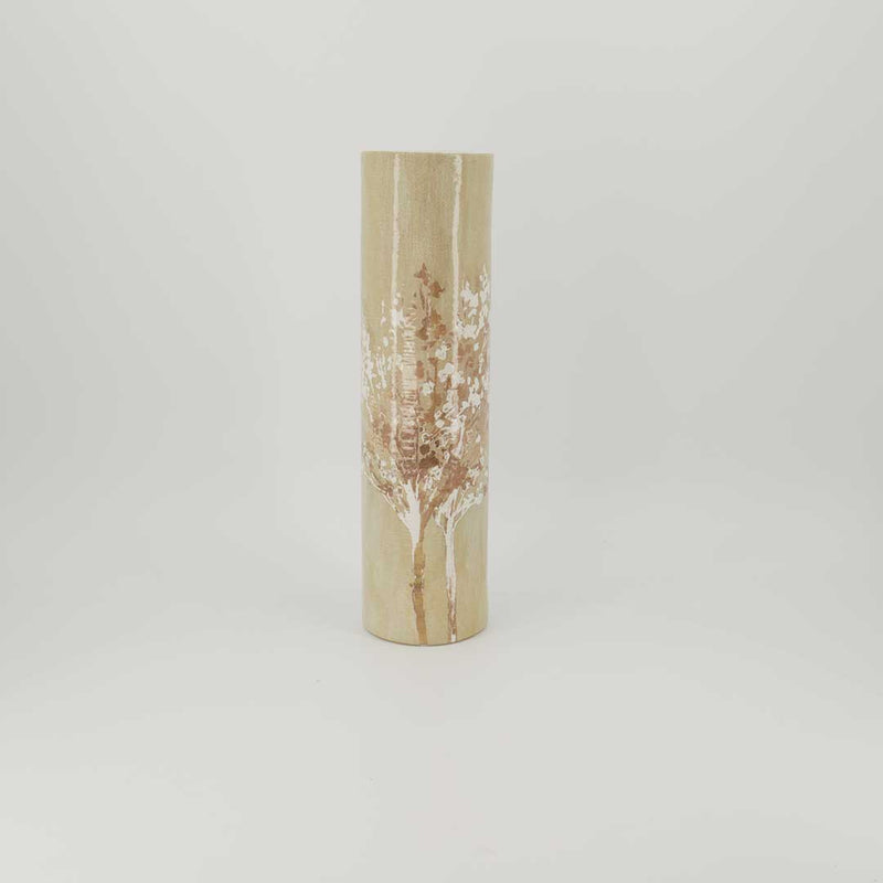 Patty Misty Trees Round Ceramic Vase Small (2929-PI6643-GM)