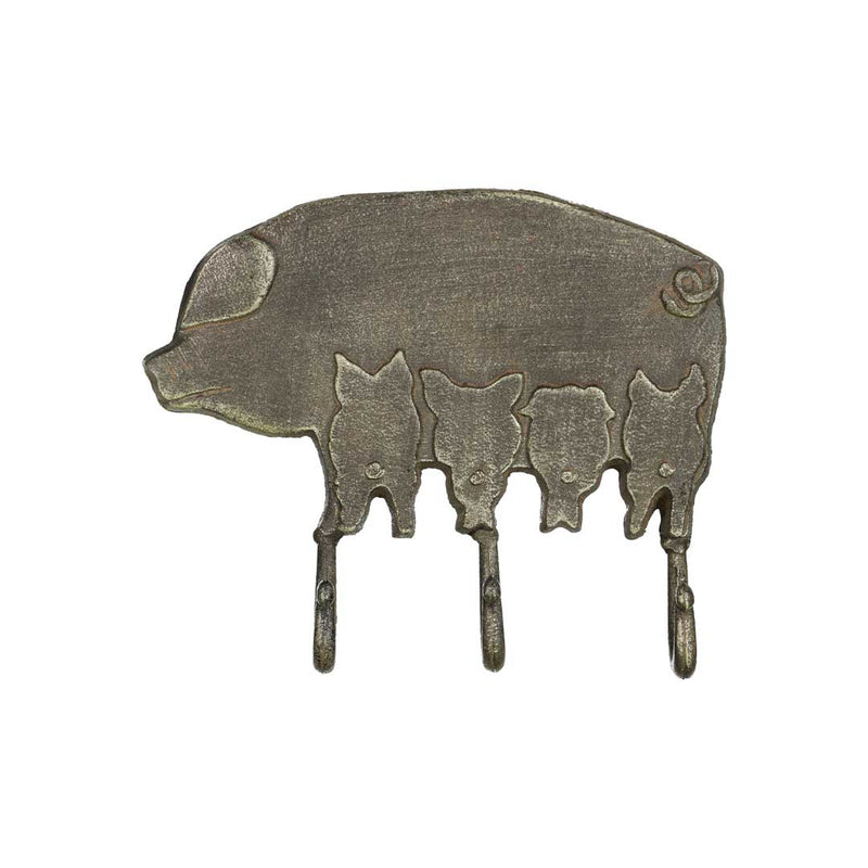 Pig Wall Hooks Rustic (7168-DM2001-00)
