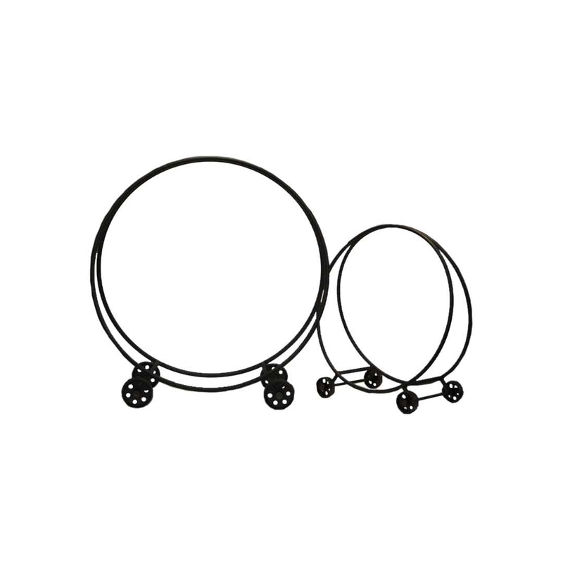 Round Firewood Log Rack - Set of 2 (7344-EM0883-BX)