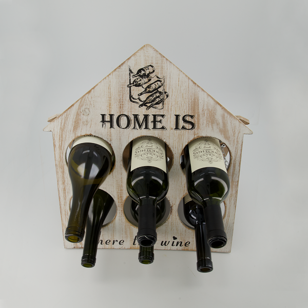 Rustic White 6 Wine Holders (9567-DM2256-00)