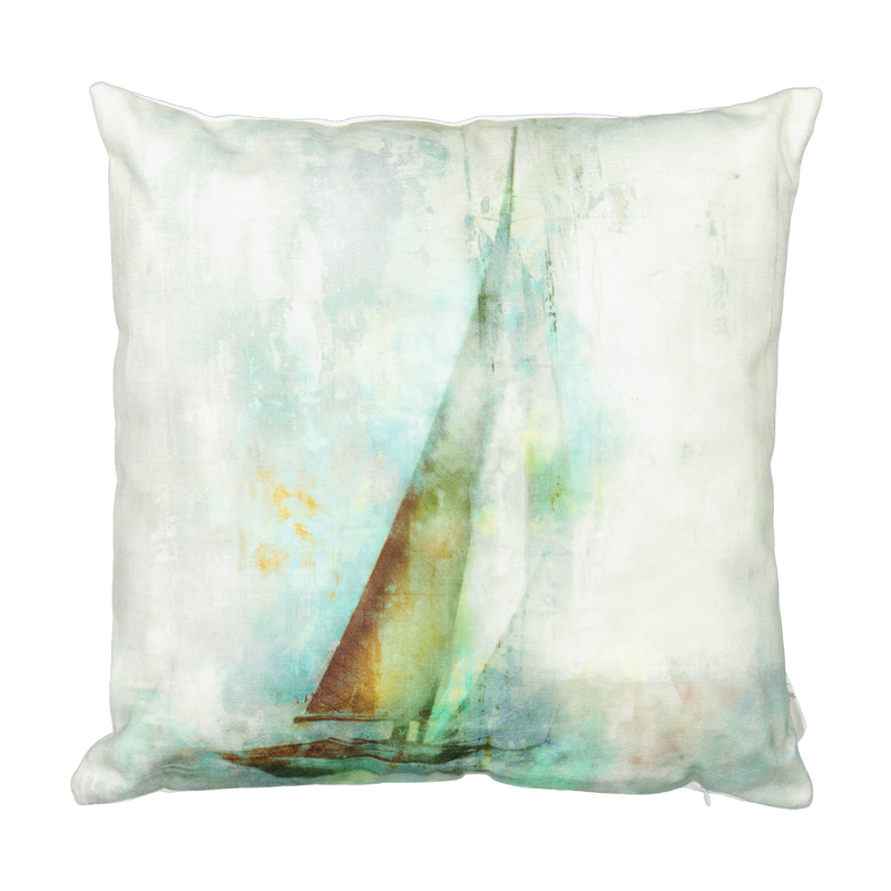 Cushion - Sailboat Printed (1134-PI9026-HM)
