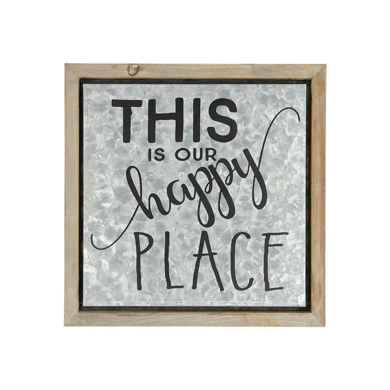 This Is Our Happy Place Galvanized Plaque (9055-DM2405-00)