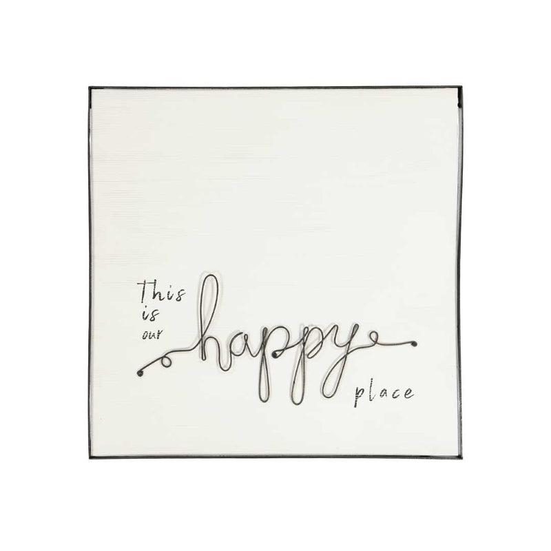 "This Is Our Happy Place" Wall Plaque (9044-EM0193-00)