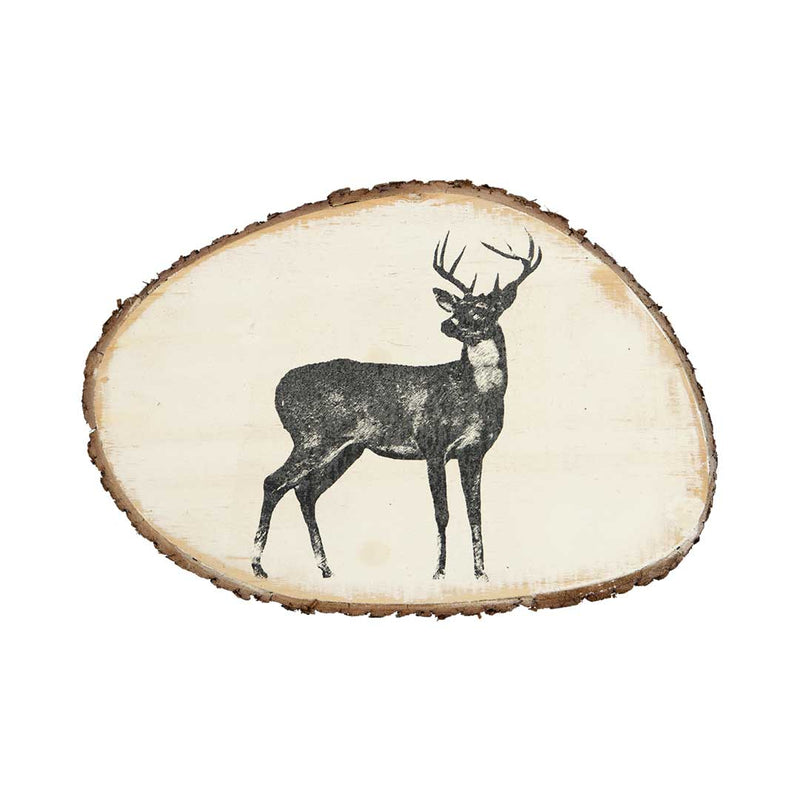 Tree Trunk Wall Decor With Deer (9044-DM6788-00)