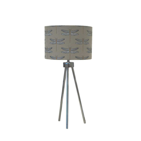 Tripod Lamp With Printed Shade - Dragonfly (1767-EM1873-00)