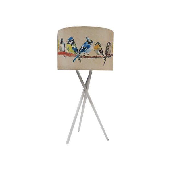 Tripod Lamp With Printed Shade-Bird (1767-EM1875-00)