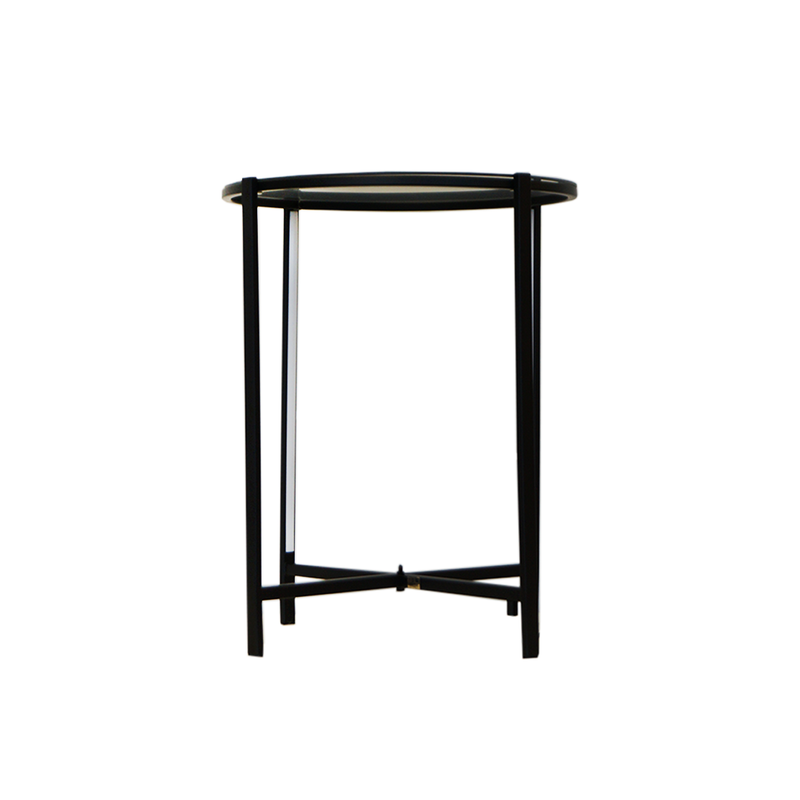 Vassa Round End Table With LED Lights (1752-EM1704-BX)