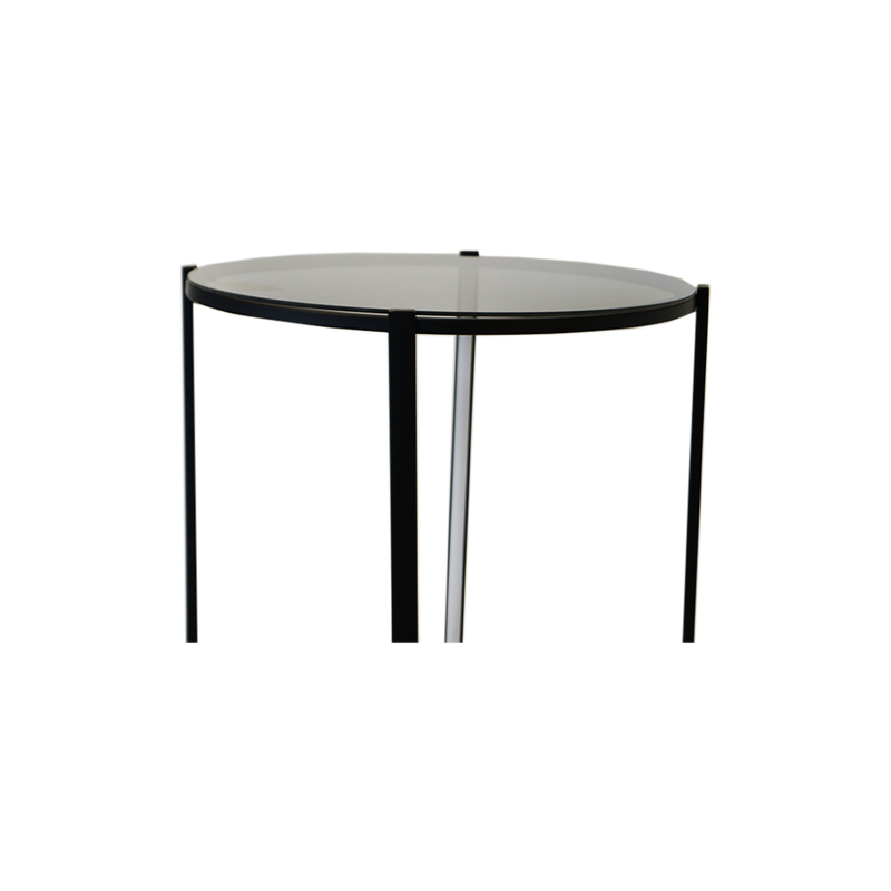 Vassa Round End Table With LED Lights (1752-EM1704-BX)