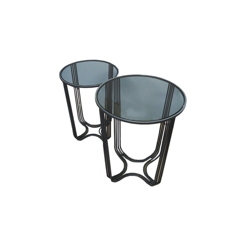 Waving Lines Side Tables - Set of 2 (9118-EM1551-BX)