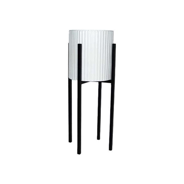 White Metal Planter (7808-CM1536-00)