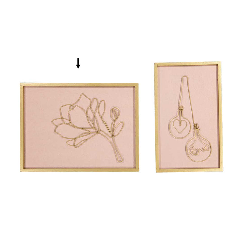 Wire Gold Wall Decor (7168-HM8122-00)