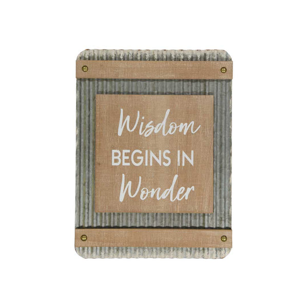 "Wisdom Begins In Wonder" Wall Decor (9044-DM6784-00)