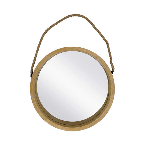 Wood Frame Mirror With Rope (7321-AM6419-MR)
