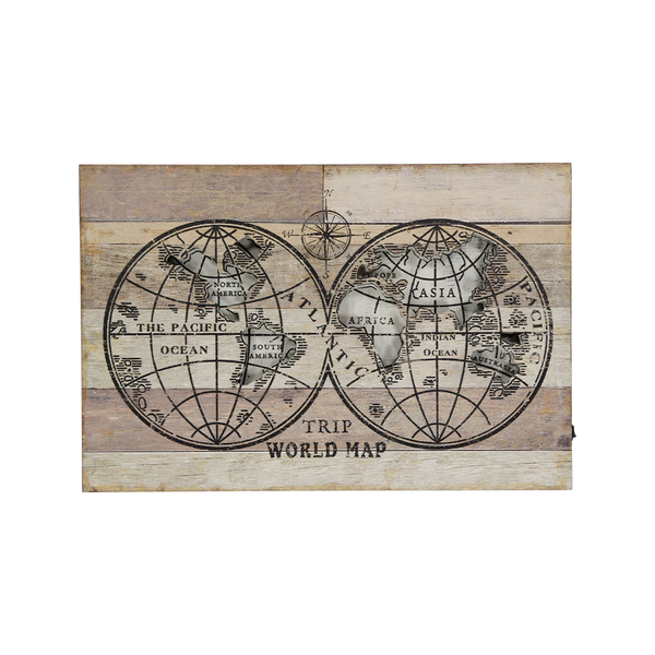 World Light Up Wall Decor (7036-GM4351-00)