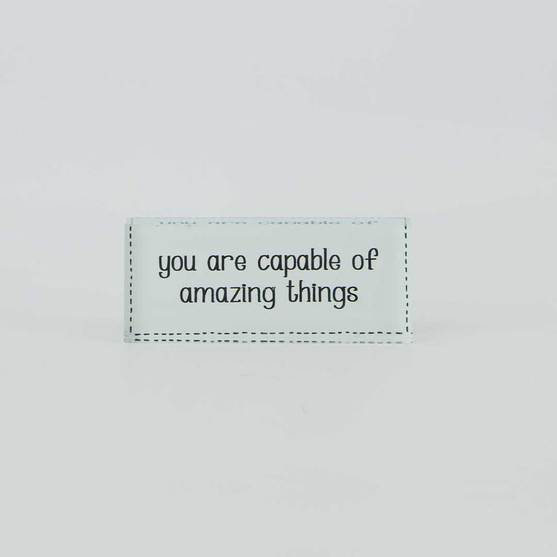 "You're Capable ..." Glass Paper Weight (9044-DM6821-00)
